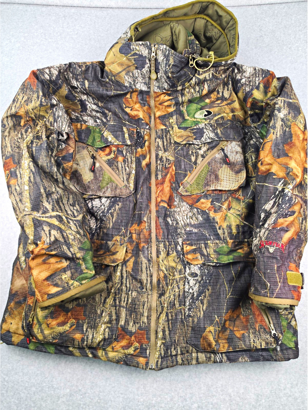 Mossy Oak APX Barricade Parka Men’s 2XL Hooded Scent Control Camo Jacket